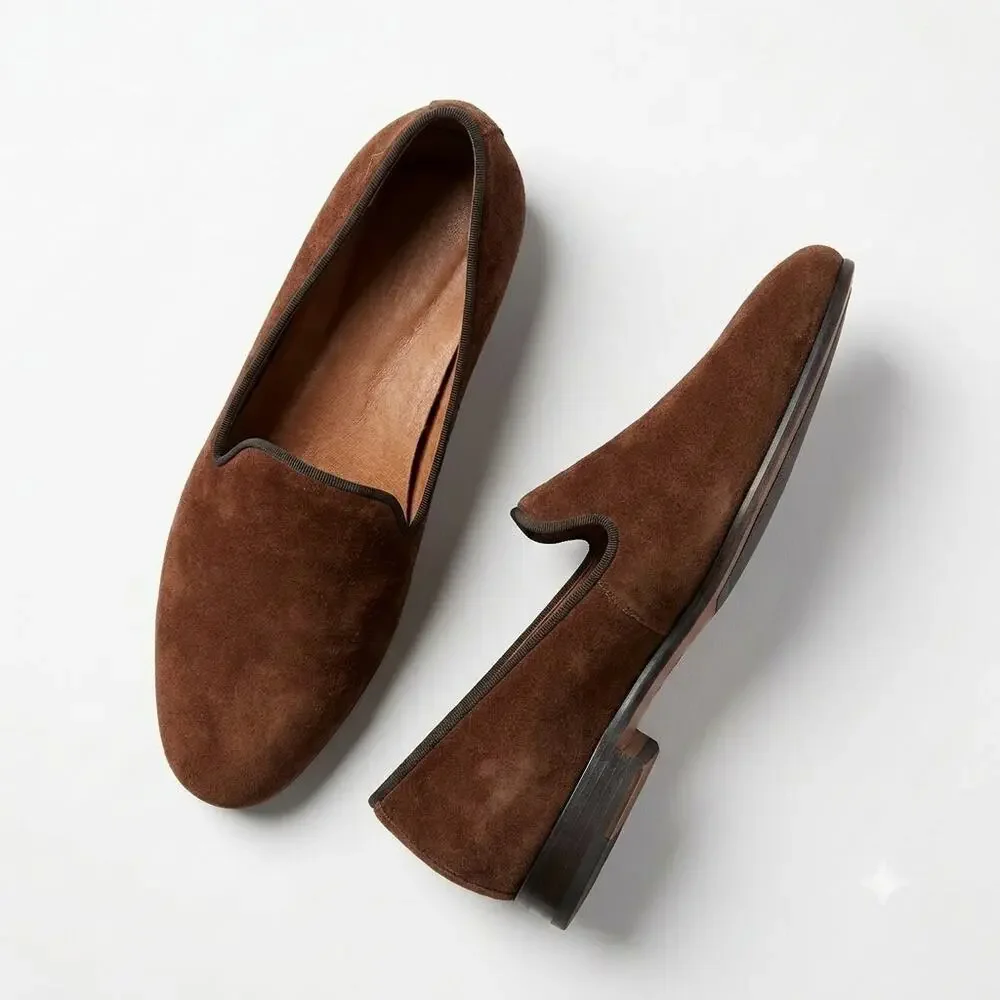 Vionic Willa II Slip On Flats Suede Brown Comfort Casual Womens 7.5
